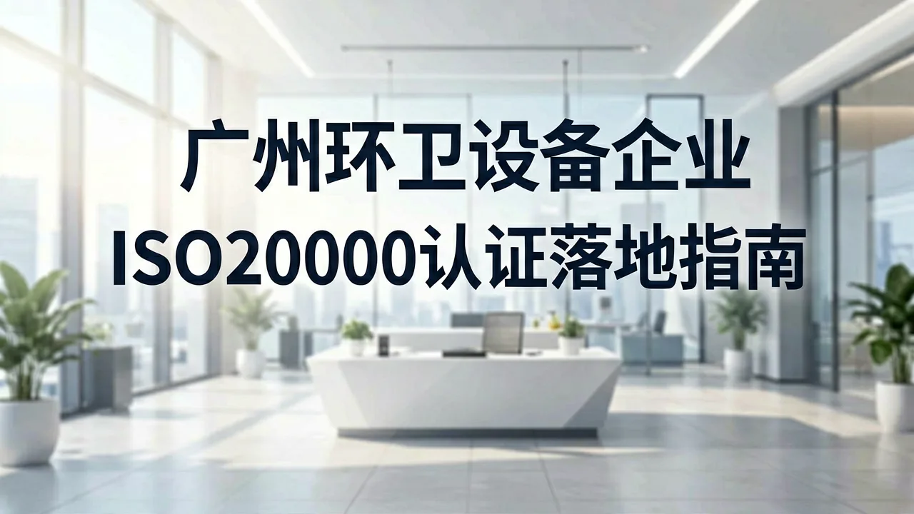 广州环卫设备企业ISO20000认证落地指南