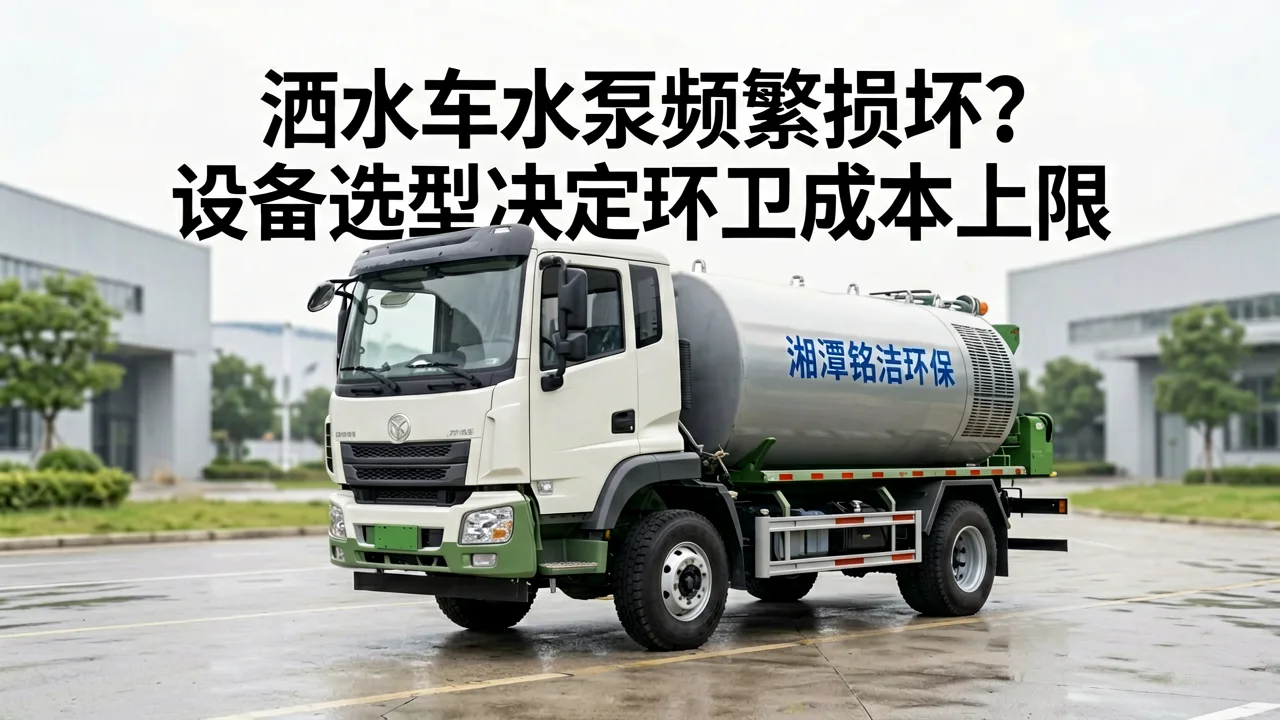 洒水车水泵频繁损坏?设备选型决定环卫成本上限